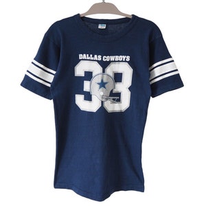 Vintage COWBOYS DALLAS Champion T-Shirt Größe S schmale Passform navy blau nfl Football 90s USA