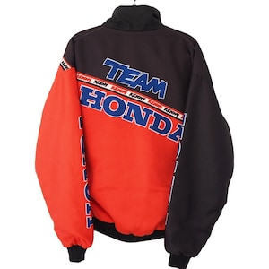 Vintage HONDA Racing Team by Kenny Jacket Full Zip Size XXL 90s auto sport
