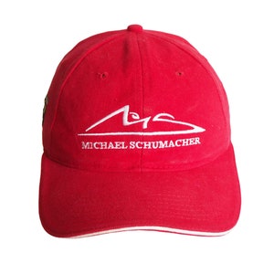 Vintage FERRARI Michel Schumacher Cap racing F1 hat 90s red Formula 1 team