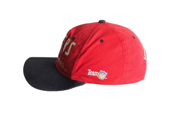 Vintage 49ERS San Francisco Cap 90s NFL Sport Hat Red Black