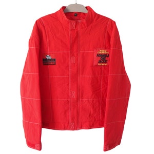 Vintage Parmalat Formula 1 World Champions Jacket 90s red racing F1 style