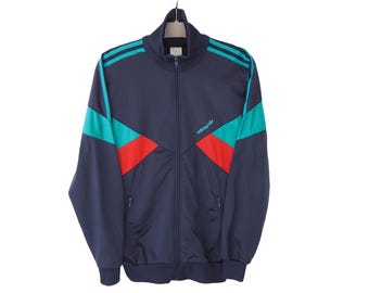 Vintage ADIDAS Track Jacket Full Zip Size XL White 90s Sport Vintage ADIDAS Track Jacket Full Zip Size XL White 90s Sport
