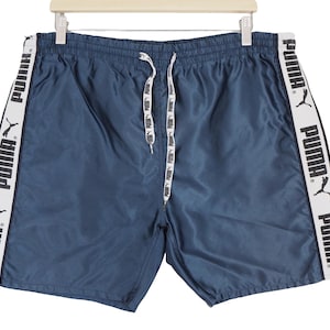 Vintage PUMA Shorts Size L classic 90s retro running sport style blue