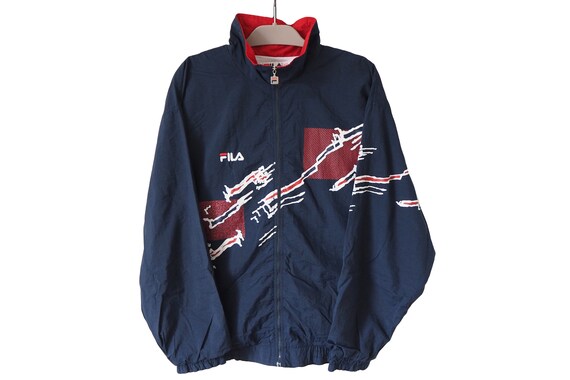 FILA 90年代　track jacket Vintage 90s Fila Windbreaker Track Jacket XL | eBay