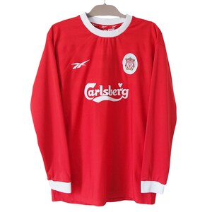 Liverpool Carlsberg rare vintage training football shirt jersey Reebok size  XL