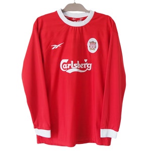 Liverpool Carlsberg rare vintage training football shirt jersey Reebok size  XL