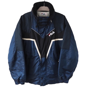 Vintage FILA Italia Ski Team Jacke Gr. L 90er Jahre Ski Team Jacke extrem blau schwarz Retro Style