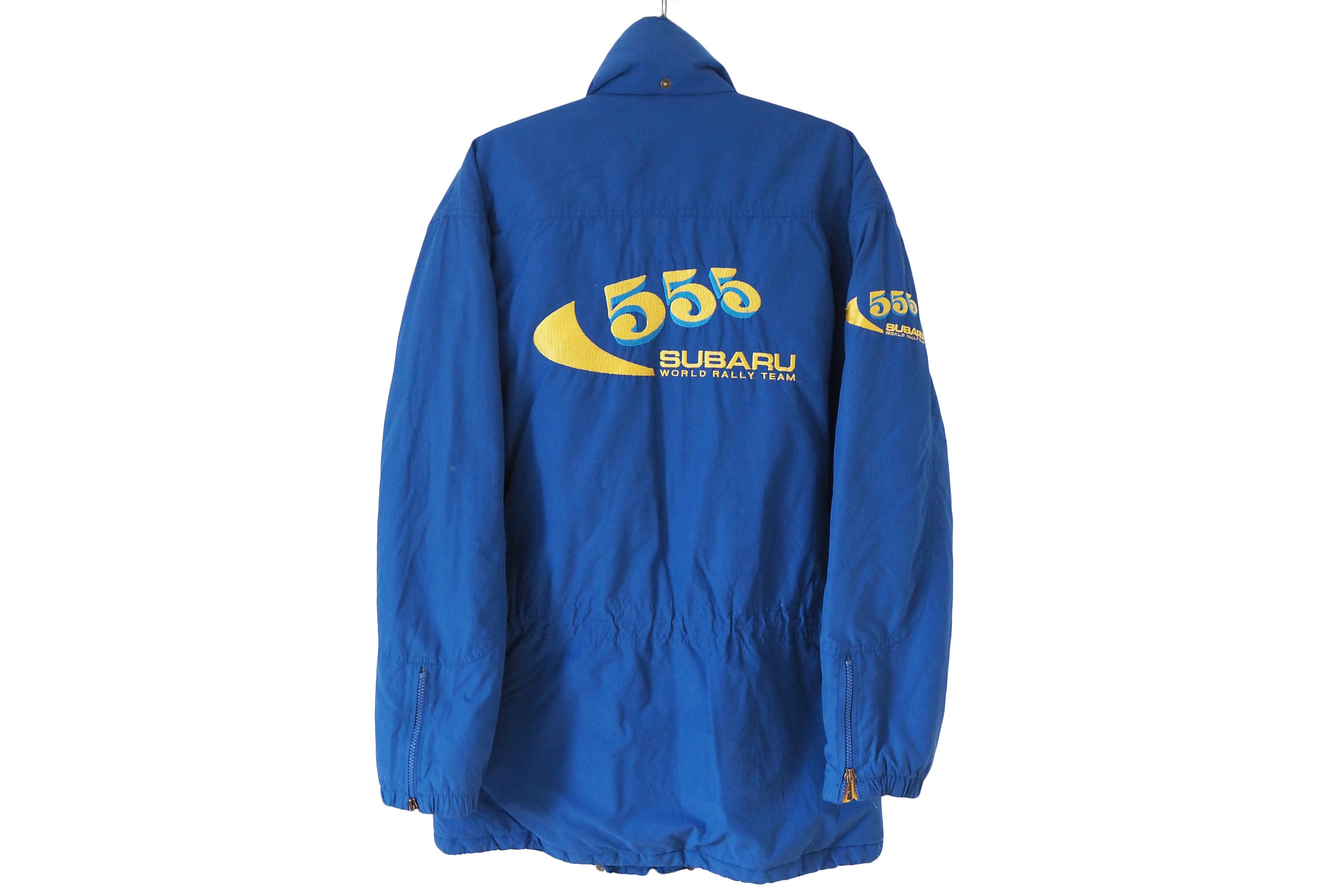 Vintage SUBARU 555 World Rally Team Jacket Full Zip Size XL Vintage SUBARU 555 World Rally Team Jacket Full Zip Size XL