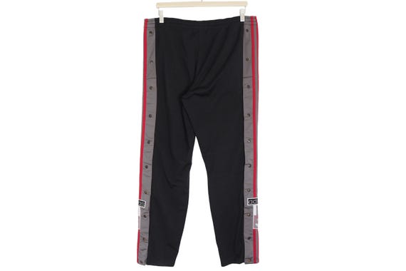 Vintage ADIDAS Track Pants Snap Buttons Size S 90s Sport Style