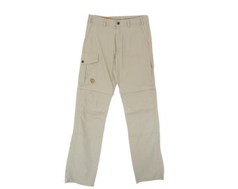 Vintage FJALLRAVEN Pants Size XL Men's Beige Outdoor Authentic