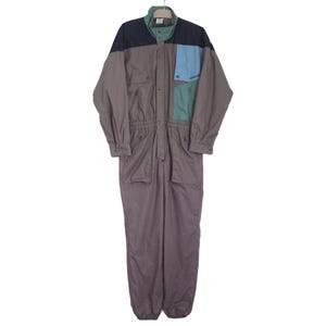 Vintage ADIDAS Jumpsuit 90s retro Size M coveralls made in West Germany suit sport style gray tracksuit