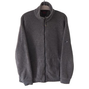 Vintage MAMMUT Fleece Full Zip Sweater Size XL gray outdoor ski jumper pullover ski style trekking wear