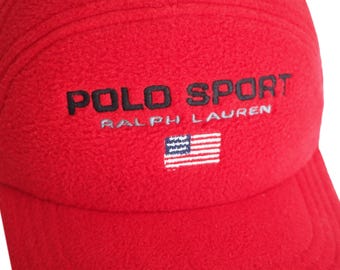 帽子 90s Polo Sport hat Vintage 90s Polo Sport by Ralph Lauren Big Logo Hat Cap