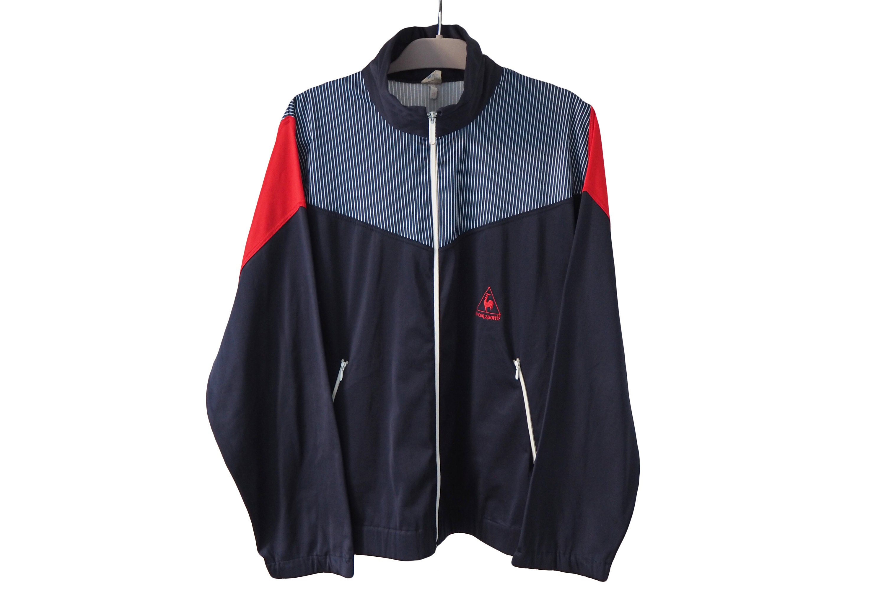 Vintage LE COQ SPORTIF Track Jacket Full Zip Size L 90s Sportswear