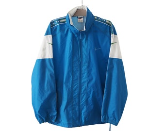 Vintage ADIDAS Bundeswehr Jacket Full Zip Size L Blue Sport