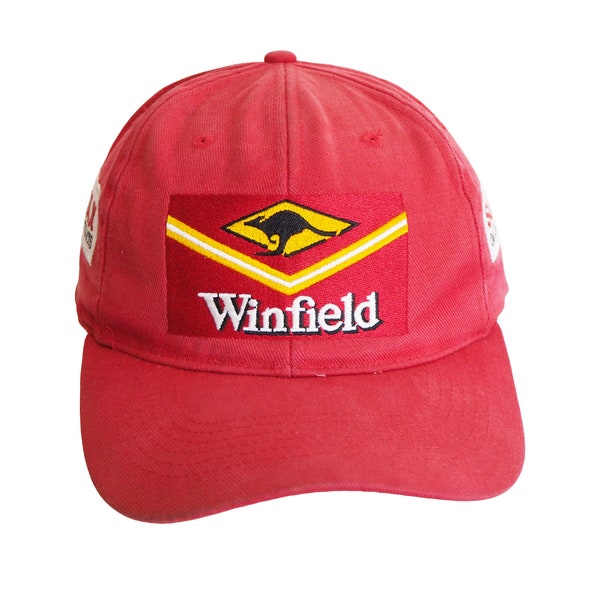 Vintage WINFIELD Williams F1 Team Cap racing Sonax hat red 90s Formula 1