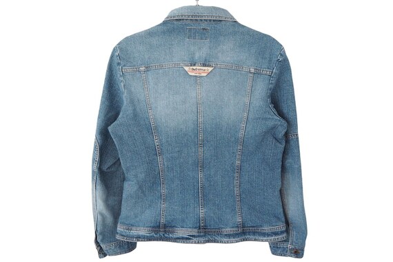 Vintage DOLCE GABBANA Denim Jacket Size Women s L Blue Jean 90s Button Jacket Etsy Canada
