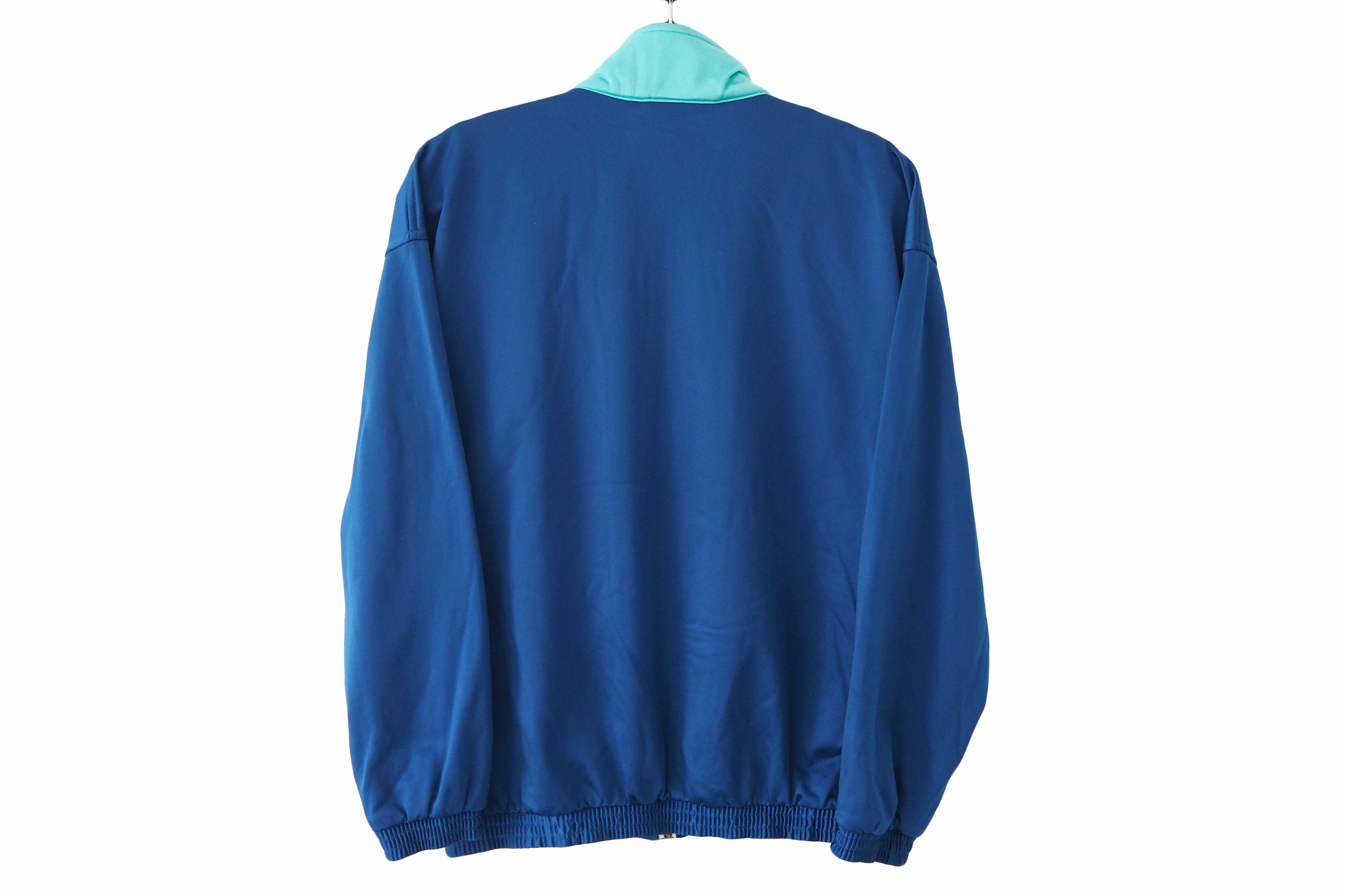 【old Mizuno】Vintage Raglan Track Jacket Vintage MIZUNO Track Jacket Full Zip Size S/M Blue 90s Sport