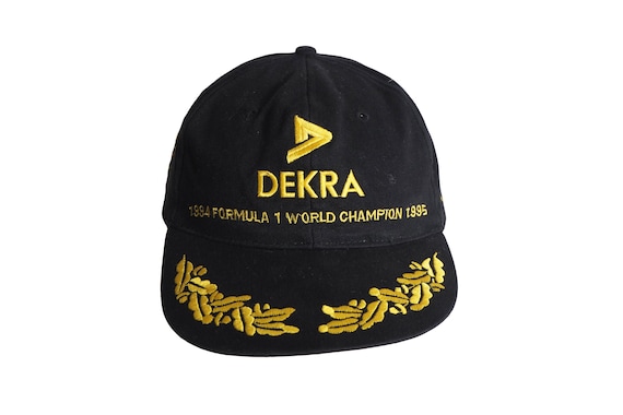 Vintage DEKRA Michael Schumacher 1994/95 Cap Benetton Formula 1 Team black 90s rare hat