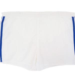 Vintage ADIDAS Shorts Size XL white blue 90s retro sport style