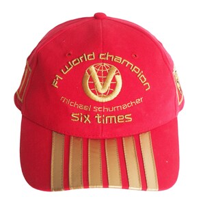 Vintage FERRARI Michael Schumacher Cap NWT 00s big logo F1 racing hat Formula 1
