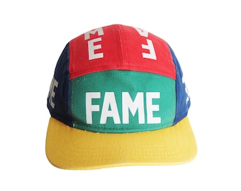 Vintage Hall of Fame Cap 5 Panel sport style hat USA multicolor 90s / 00s