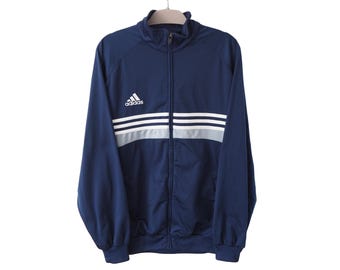 トップス 80s 90s old adidas atp track jacket navy 70s/80's Vintage Men's Blue Adidas ATP Zip Up Track Jacket