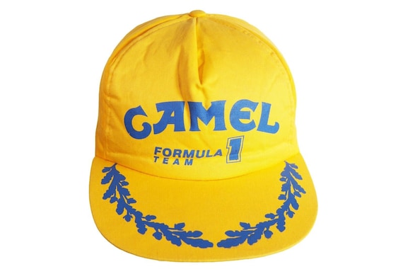 ヴィンテージ CAMEL フォーミュラ1 チームキャップ イエロー 90年代