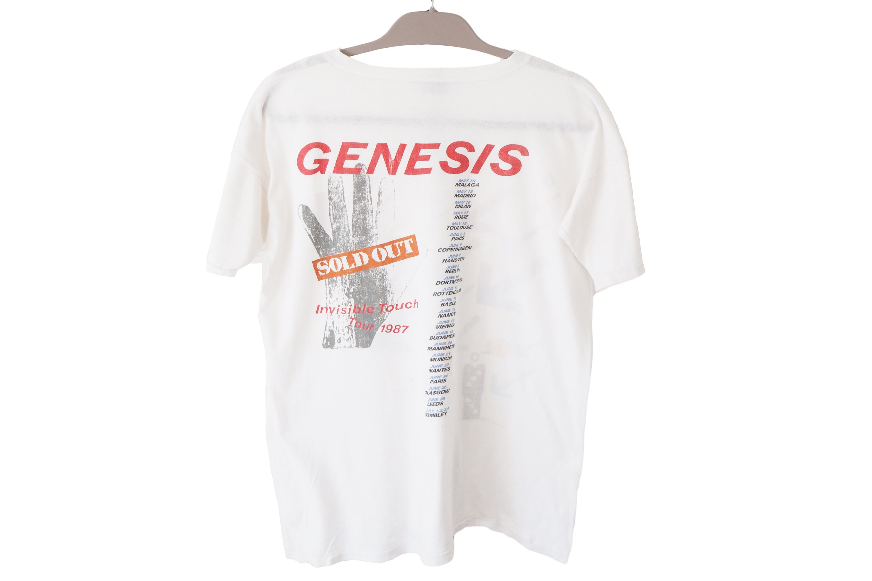 T-shirt Homme Genesis Invisible Touch – Noir – Petite Taille – Rockabilia – Neuf Sans étiquettes