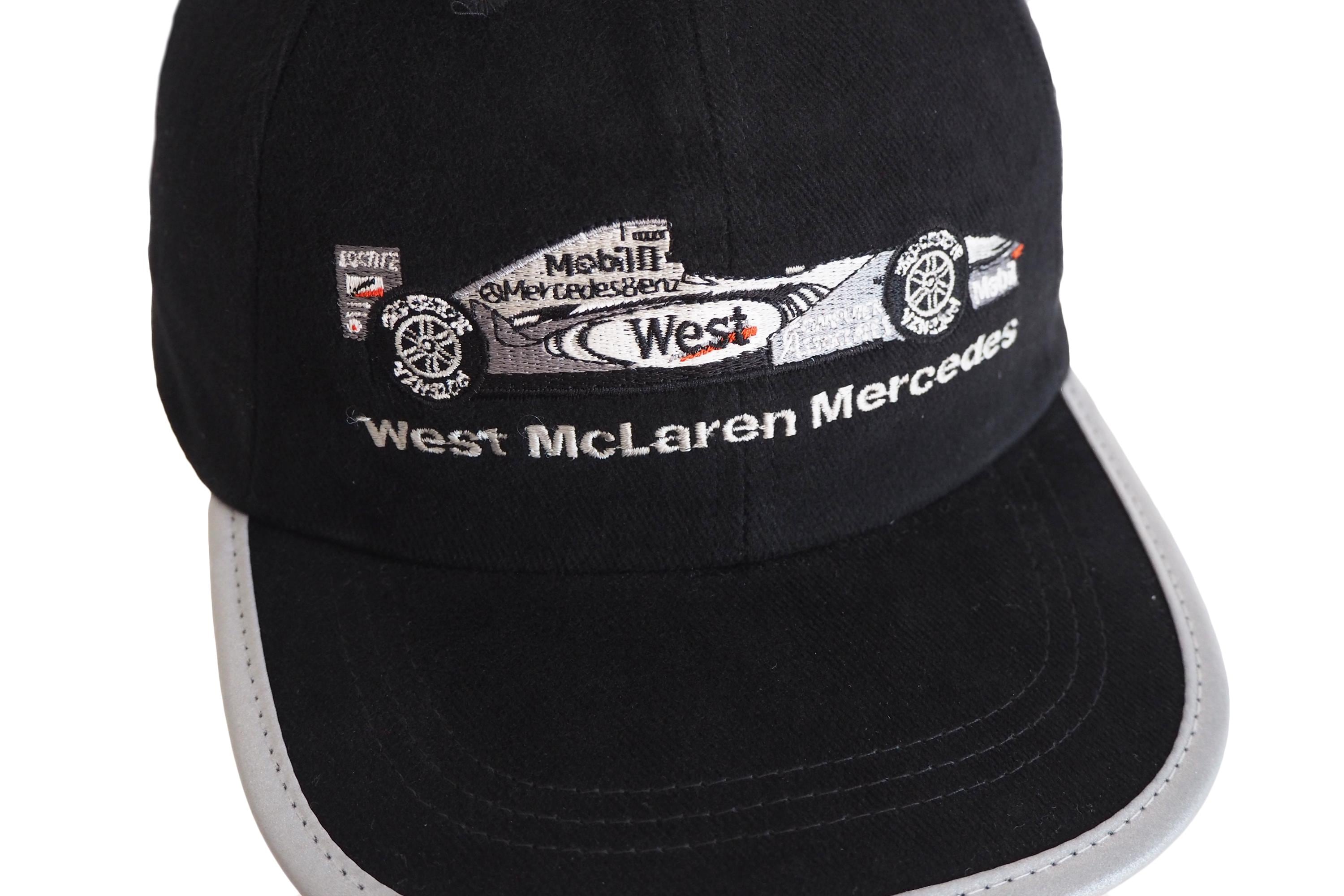 West McLaren Mercedes Formula 1 Racing Team Hat Cap Black