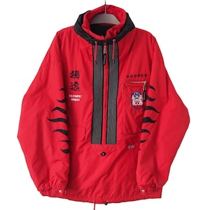 Vintage Bogner Ski Jacket Black Red Large Jacket Zipper Vintage Bogner Ski Jacket Black Red Large Jacket Zipper