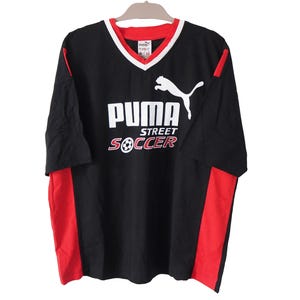 Vintage PUMA Street Soccer Kika Authentic T-shirt Red