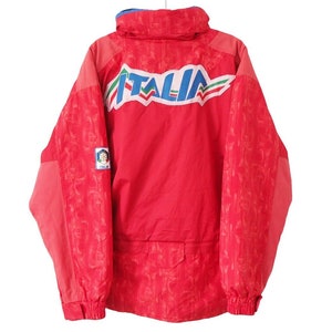 Kurtka narciarska FILA Italia Ski Team Vintage 1997/98 Włochy duże logo Pełny zamek Rozmiar XL 90s