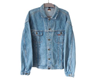 ジャケット・アウター Vintage Diesel 90 denim jacket XXL Vintage Diesel Industry Denim Jacket Jeans 90s Leather