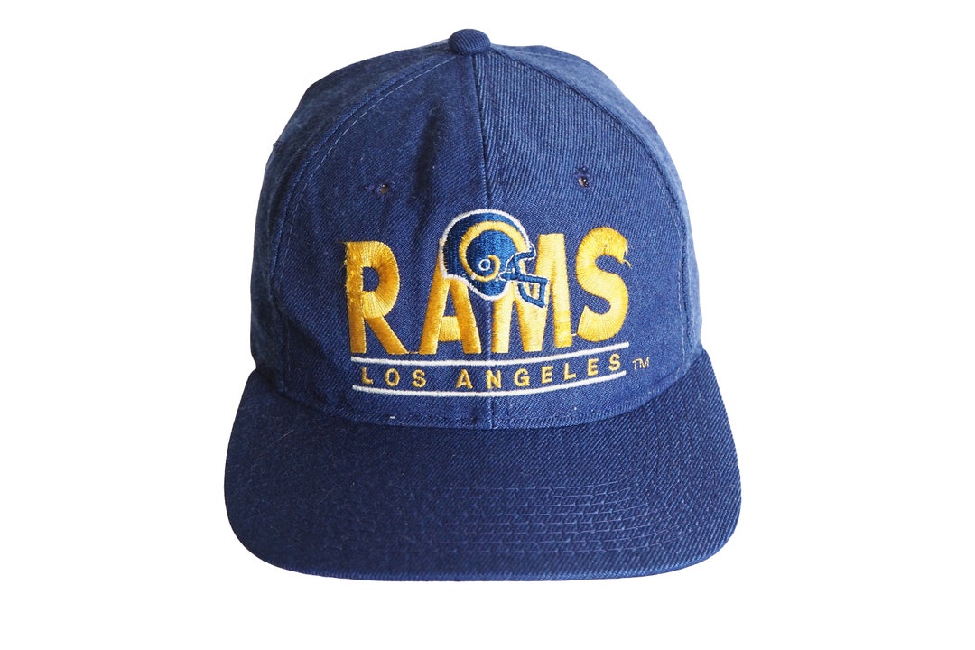 Vintage RAMS Los Angeles Cap 90s NFL Sport Hat Blue USA Team American ...