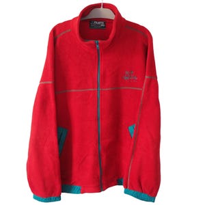 Vintage TENSON Polartec Fleece Full Zip Sweater Size XXL 90s outdoor ski mountains trekking jumper