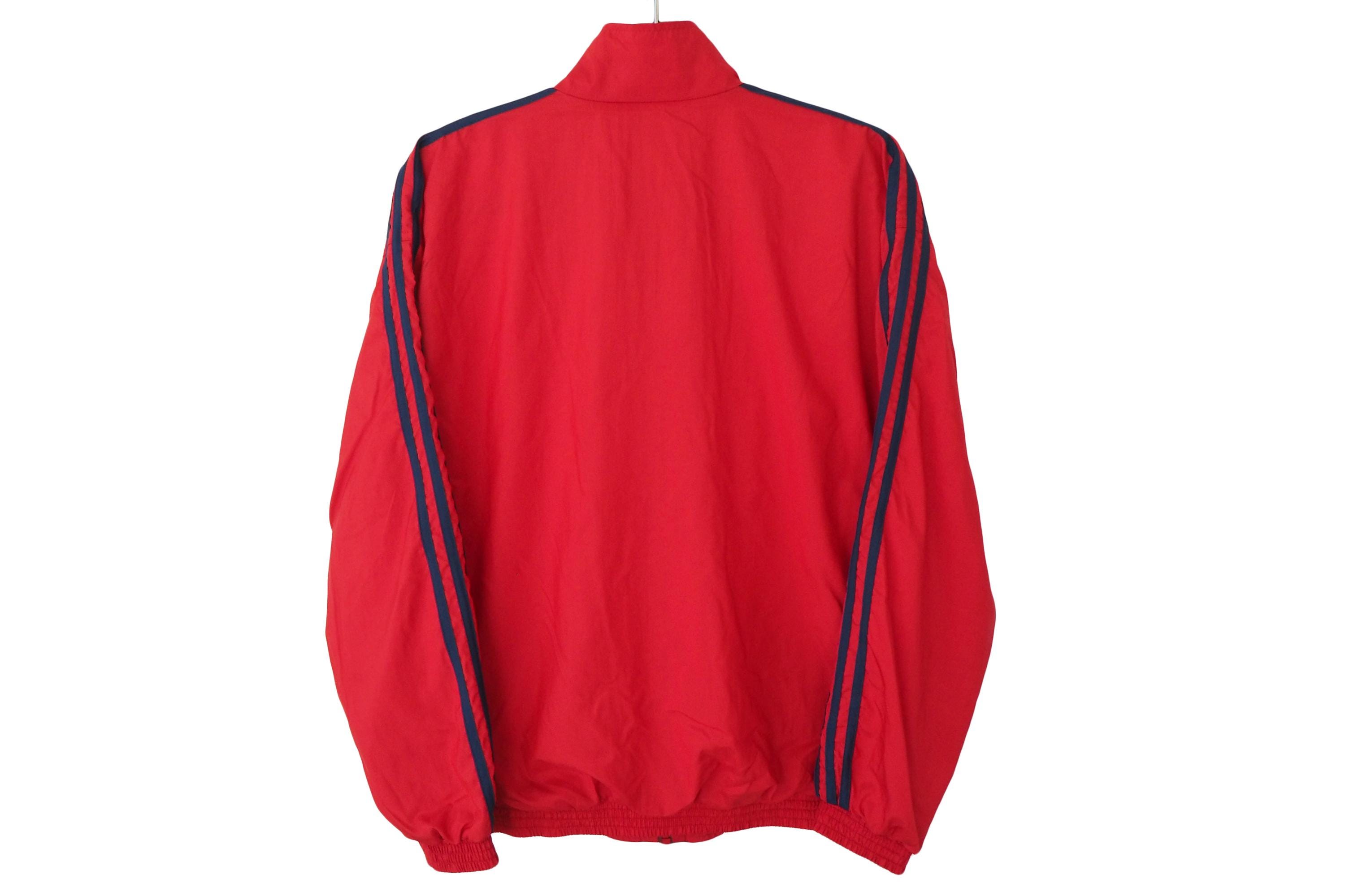 ヴィンテージ ADIDAS ジャケット フルジップ レッド サイズ S スポーツ