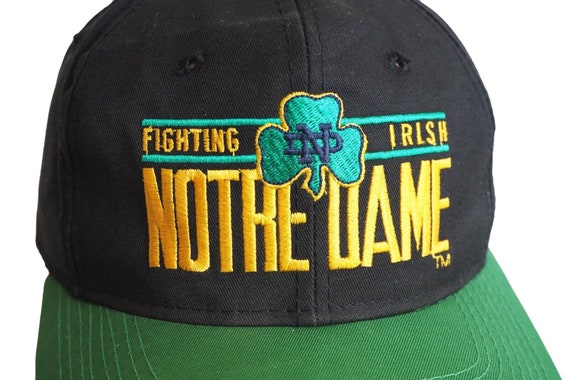 Vintage NOTRE DAME Fighting Irish Cap 90s sport h… - image 5