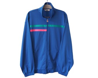Vintage FILA Track Jacket 90's Sport Retro Style Size XXL