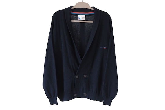 Vintage BMW M-style Cardigan Sweater Size L/XL Made in West Vintage BMW M-style Cardigan Sweater Size L/XL Made in West