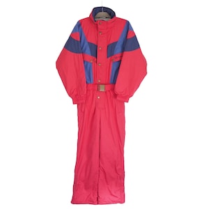 Vintage SERGIO TACCHINI Ski Suit 90s retro Jumpsuit Size S