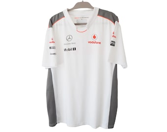 マクラーレン メルセデス F1 ボーダフォン 半袖 ポロシャツ チームウエア L マクラーレン メルセデス F1 ボーダフォン ゲームシャツ チーム