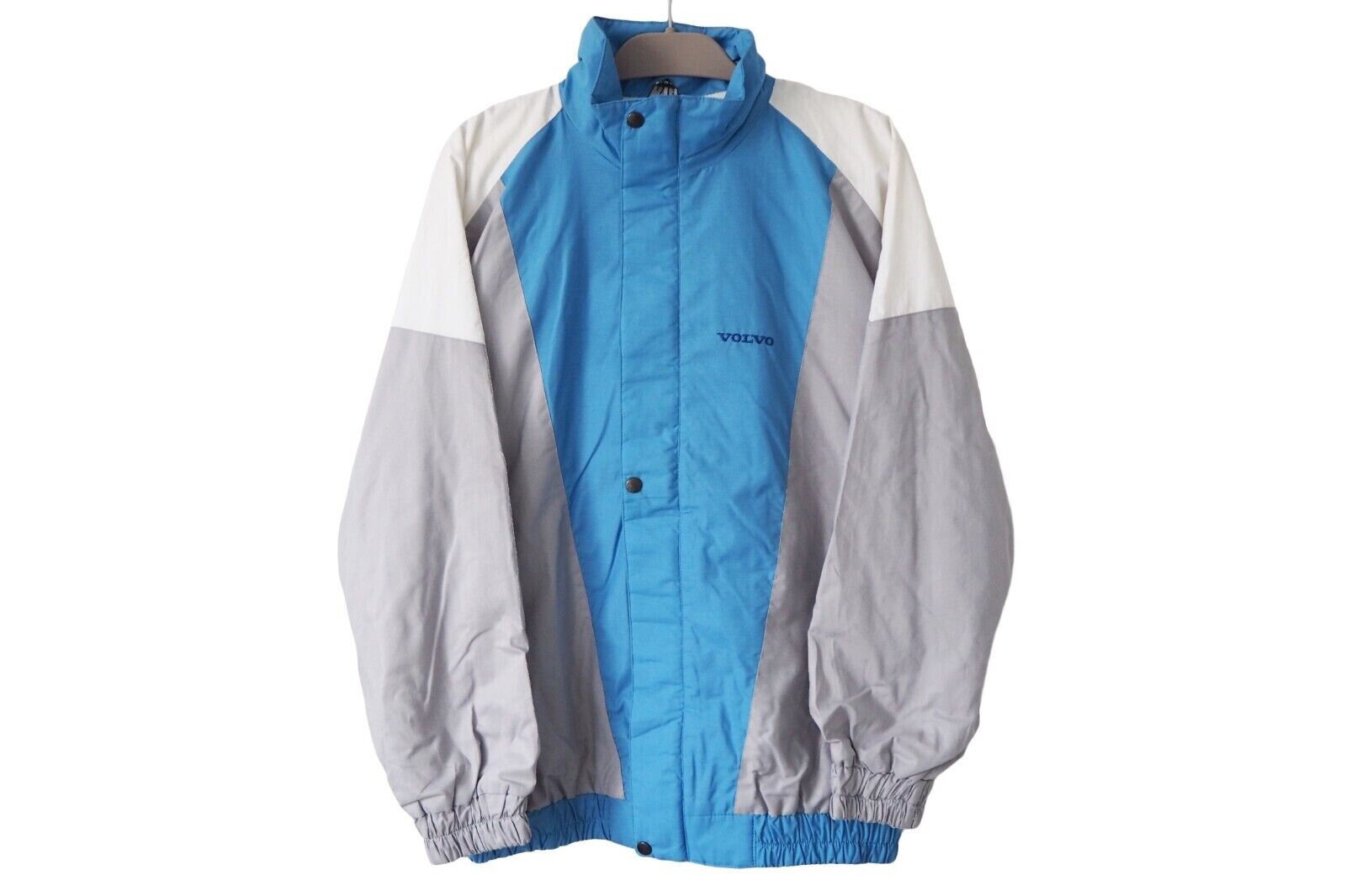 Veste vintage VOLVO taille XXL bleu gris des annees 90 racewear mecanique coupe vent petit logo style racing retro vetements legers Etsy France