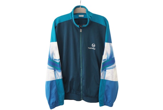 [ ] Retro Track Jacket ★大人気★ Vintage Sergio Tacchini Graffiti Track Crazy Jacket Retro