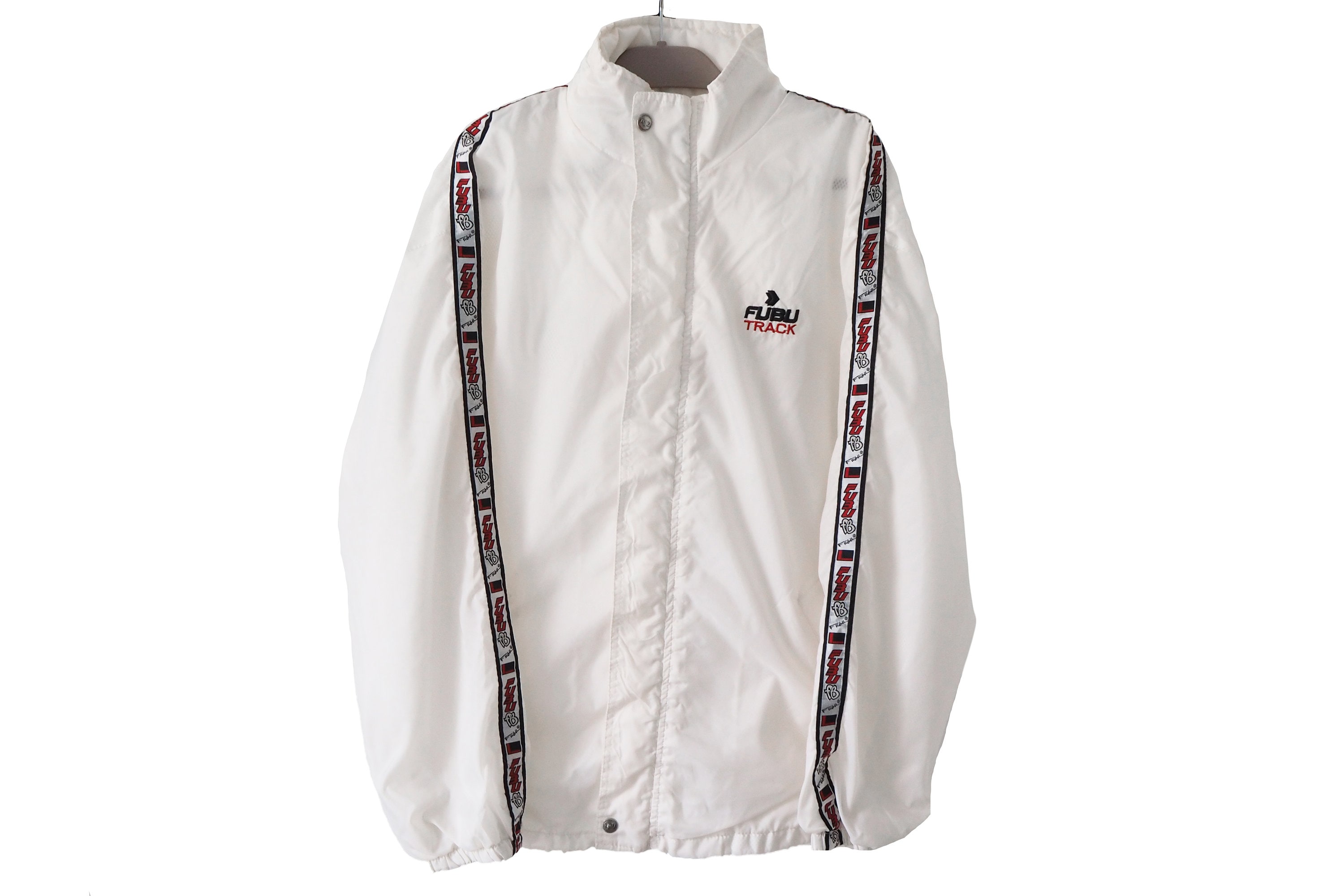 Vintage FUBU Jacket Full Zip Size XL White Hip Hop Style Big Logo Windbreaker - Etsy Vintage FUBU Jacket Full Zip Size XL White Hip Hop Style Big Logo Windbreaker - Etsy