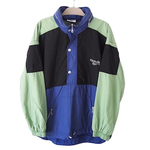 Vintage REEBOK Anorak Jacket light wear Size XL multicolor 90s sport windbreaker