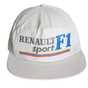 Vintage Renault Sport F1 Racing Team Cap 90s big logo hat gray Formula 1