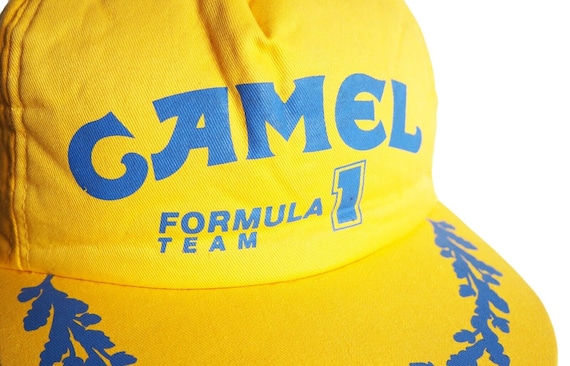 ヴィンテージ CAMEL フォーミュラ1 チームキャップ イエロー 90