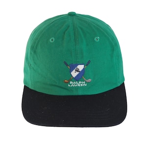 Vintage POLO SPORT by Ralph Lauren Cap big logo 90s green casual hat