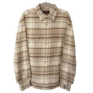 Vintage FJÄLLRÄVEN Hemd Größe XXL Karomuster 90er Jahre Button up beige outdoor trekking